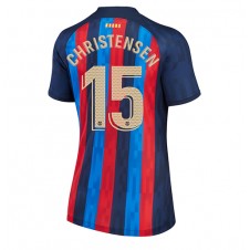 Barcelona Andreas Christensen #15 Hjemmedrakt Kvinner 2022-23 Kortermet